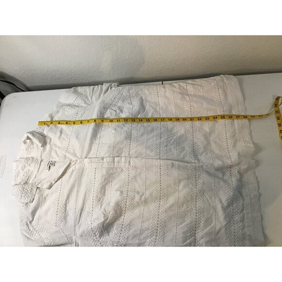 ISAAC MIZRAHI LIVE- NWOMENS WHITE 3/4 SLEEVE V-NECK PULL-OVER SHIRT SIZE X-LARGE - Picture 6 of 7